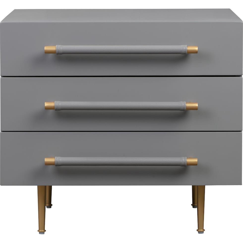 pollux gray nightstand   
