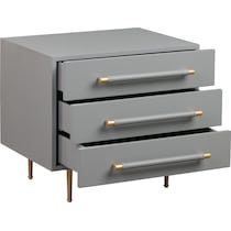 pollux gray nightstand   
