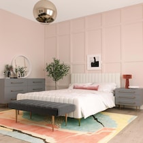 pollux gray nightstand   