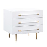 pollux white nightstand   