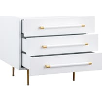 pollux white nightstand   