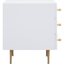 pollux white nightstand   