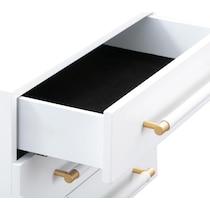 pollux white nightstand   