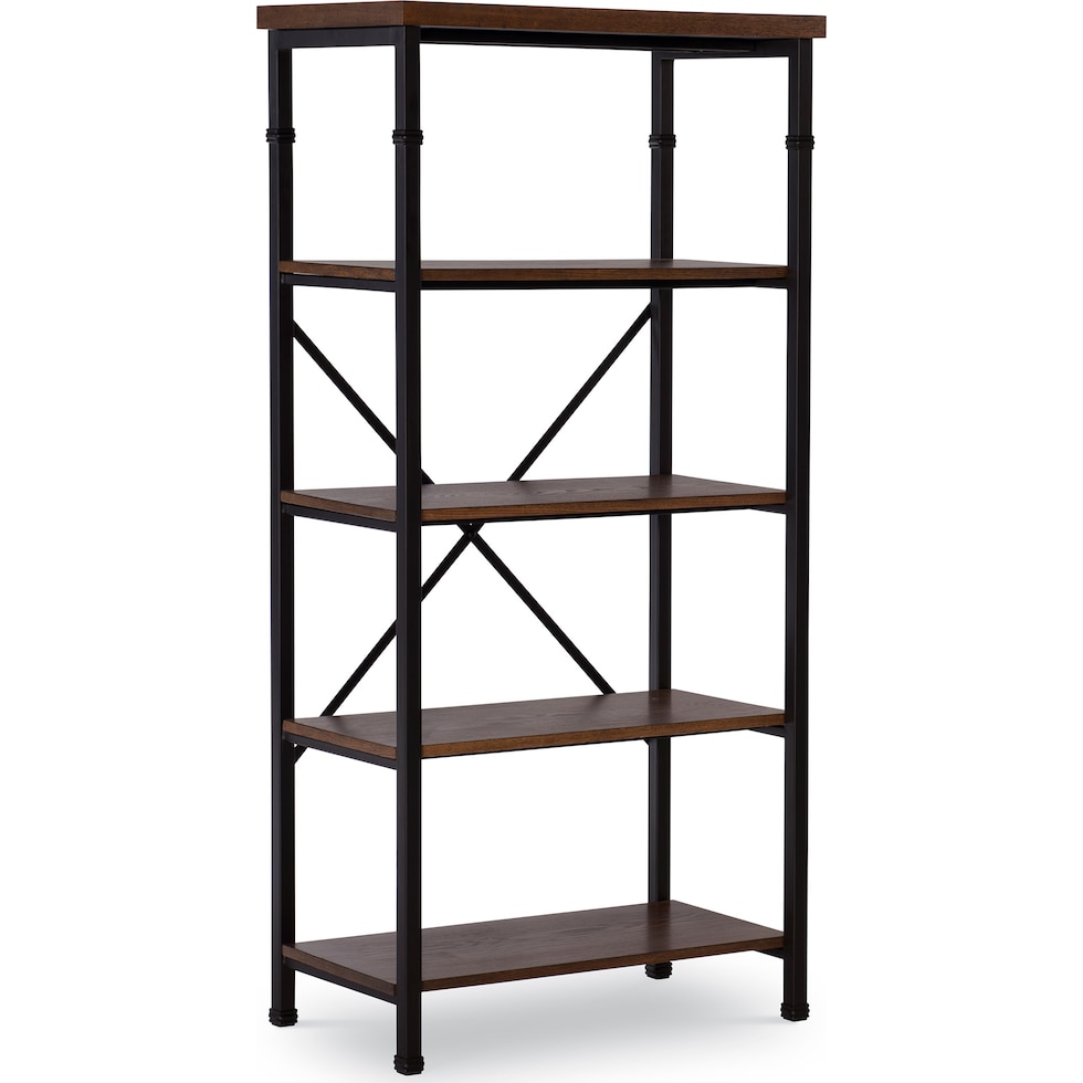 polson dark brown bookcase   