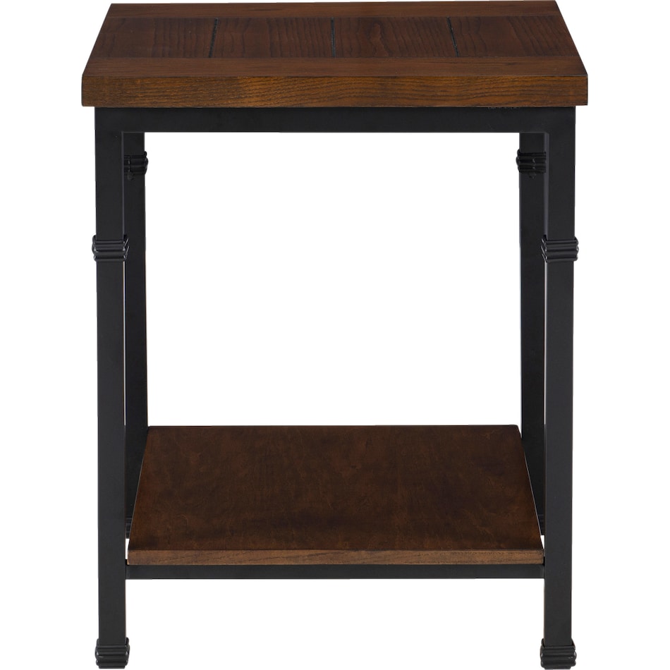 polson dark brown end table   