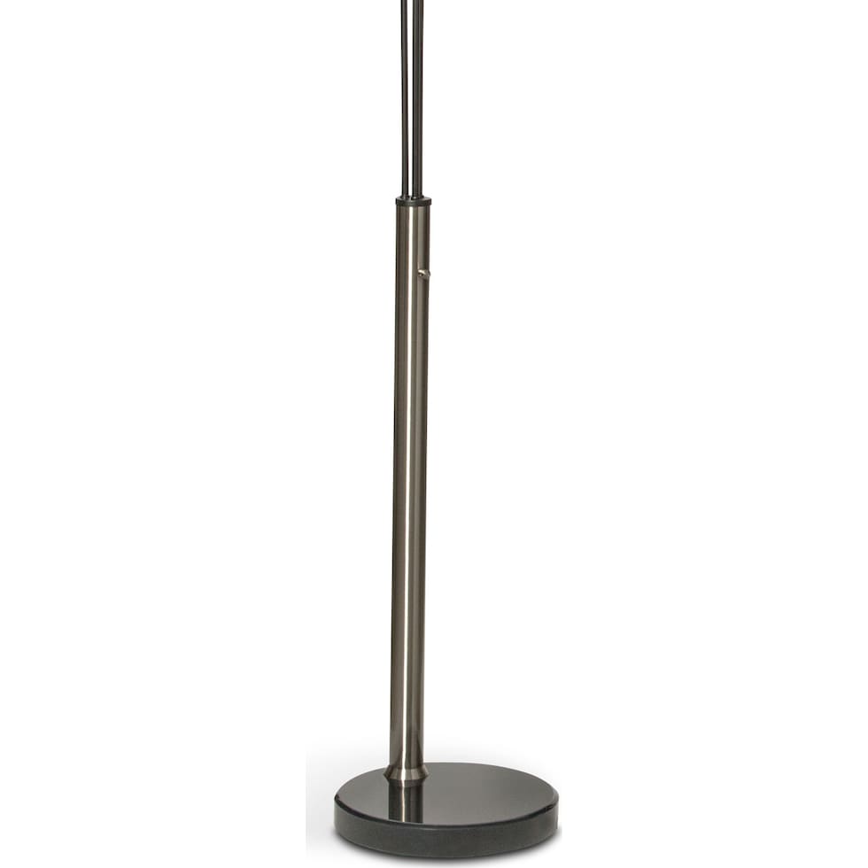 polygon pewter floor lamp   