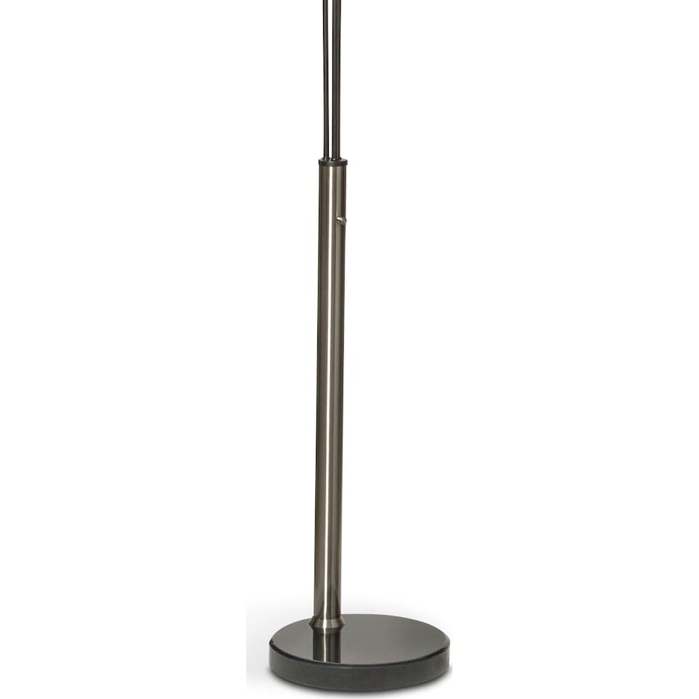polygon silver floor lamp   