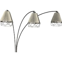 polygon silver floor lamp   