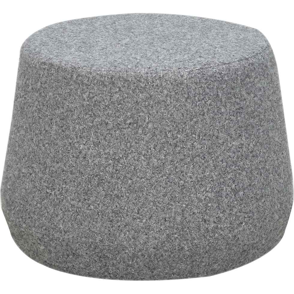 pomona gray ottoman   