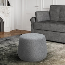 pomona gray ottoman   