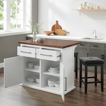 popeye white kitchen island   