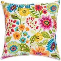 poppy multicolor outdoor pillow   