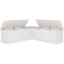 porter white corner nook   