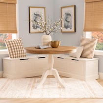 porter white corner nook   