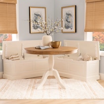 porter white corner nook   