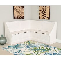 porter white storage bench   