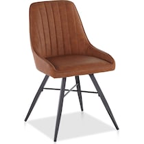 portia dark brown dining chair   