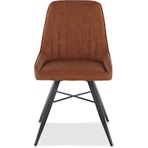 portia dark brown dining chair   