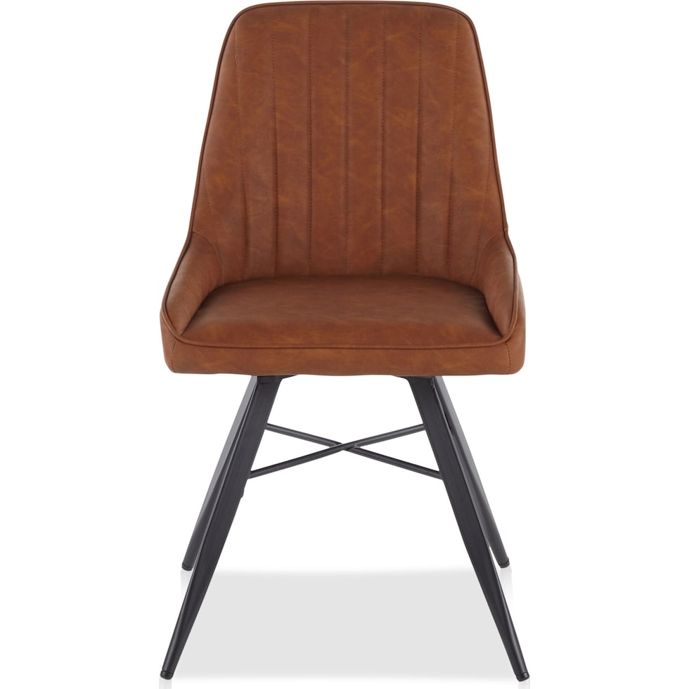 portia dark brown dining chair   