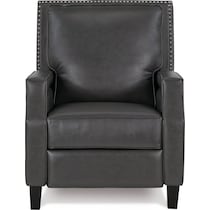 portico gray manual recliner   