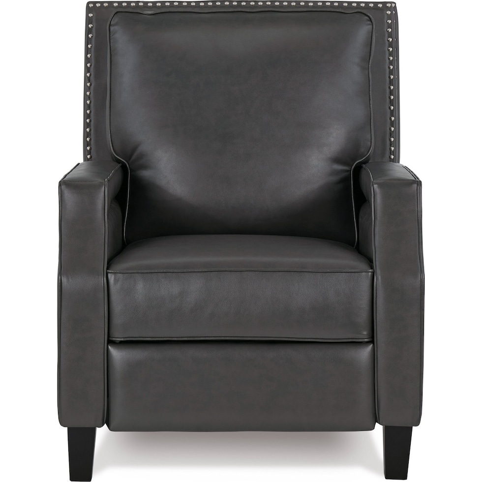 portico gray manual recliner   