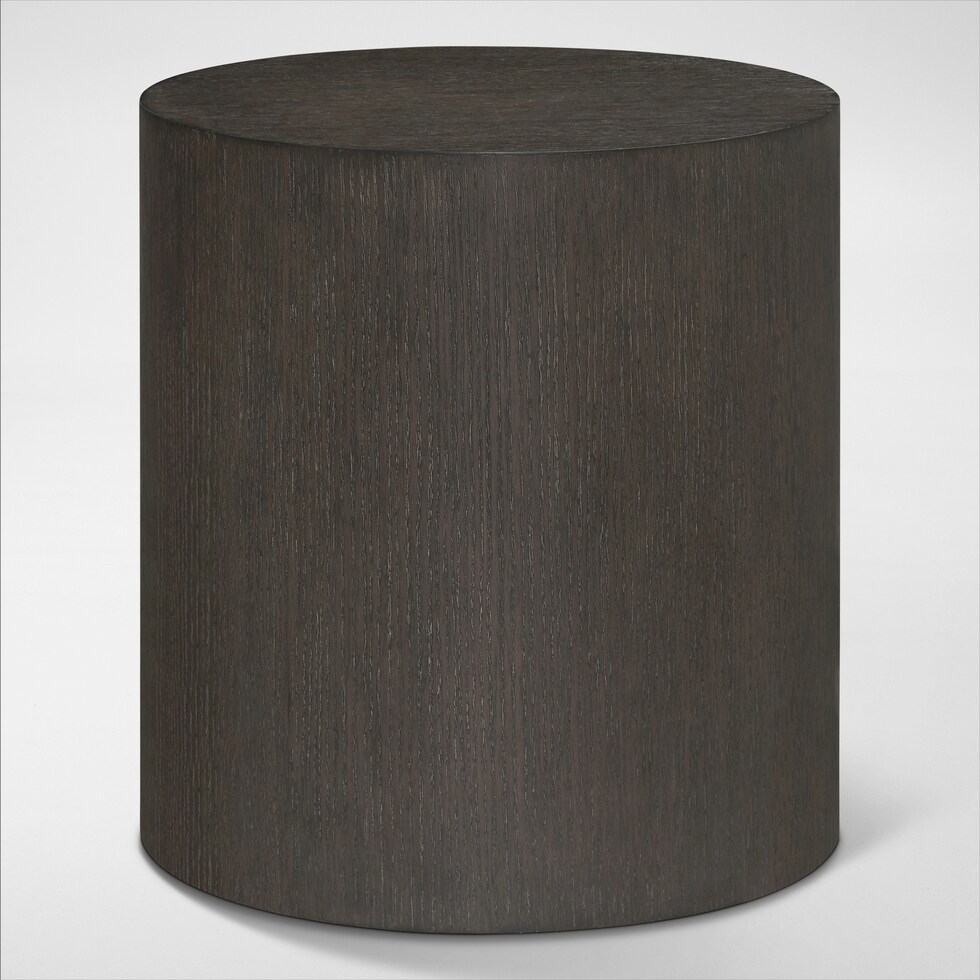 portland gray chairside table   