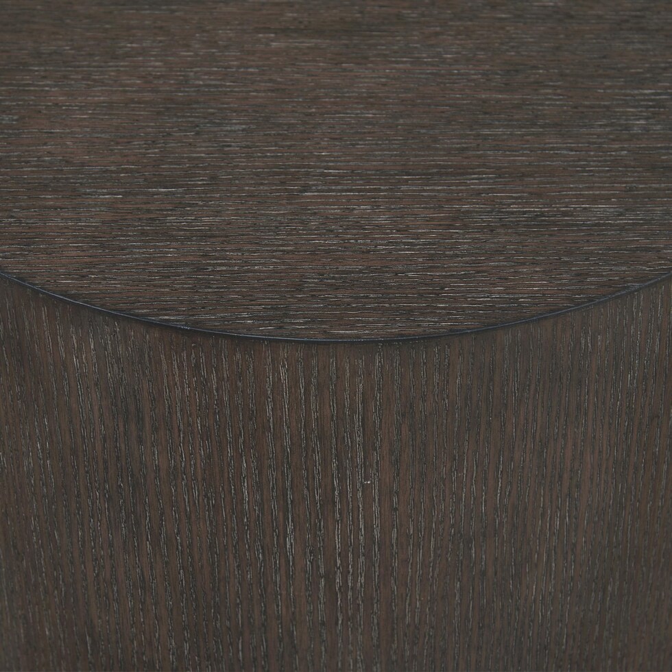 portland gray chairside table   