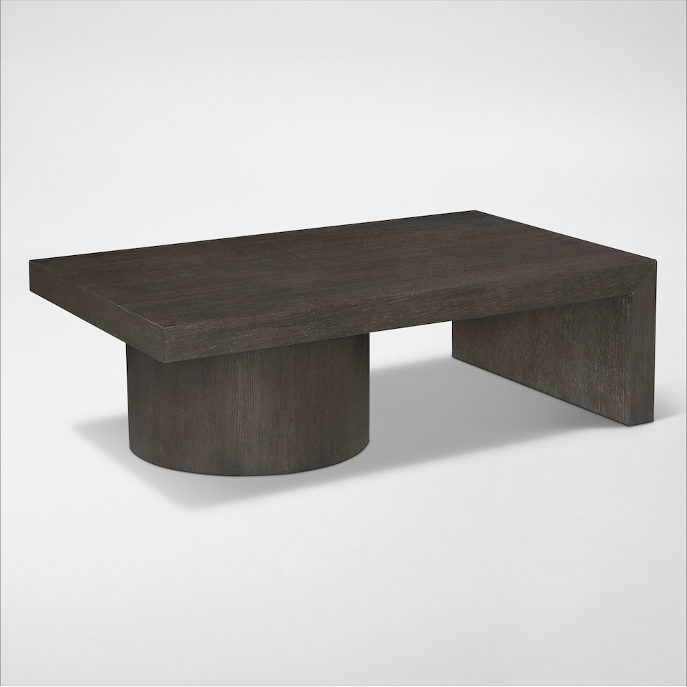 portland gray coffee table   