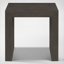 portland gray end table   
