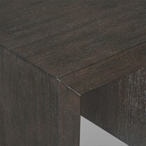 portland gray end table   