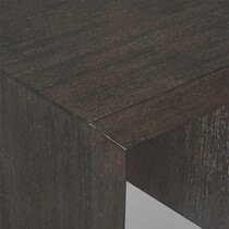 portland gray end table   