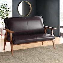 portman black loveseat   