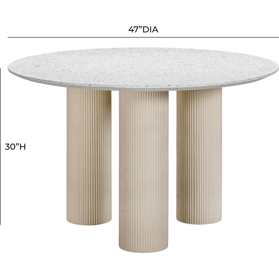 portsmouth neutral dining table   