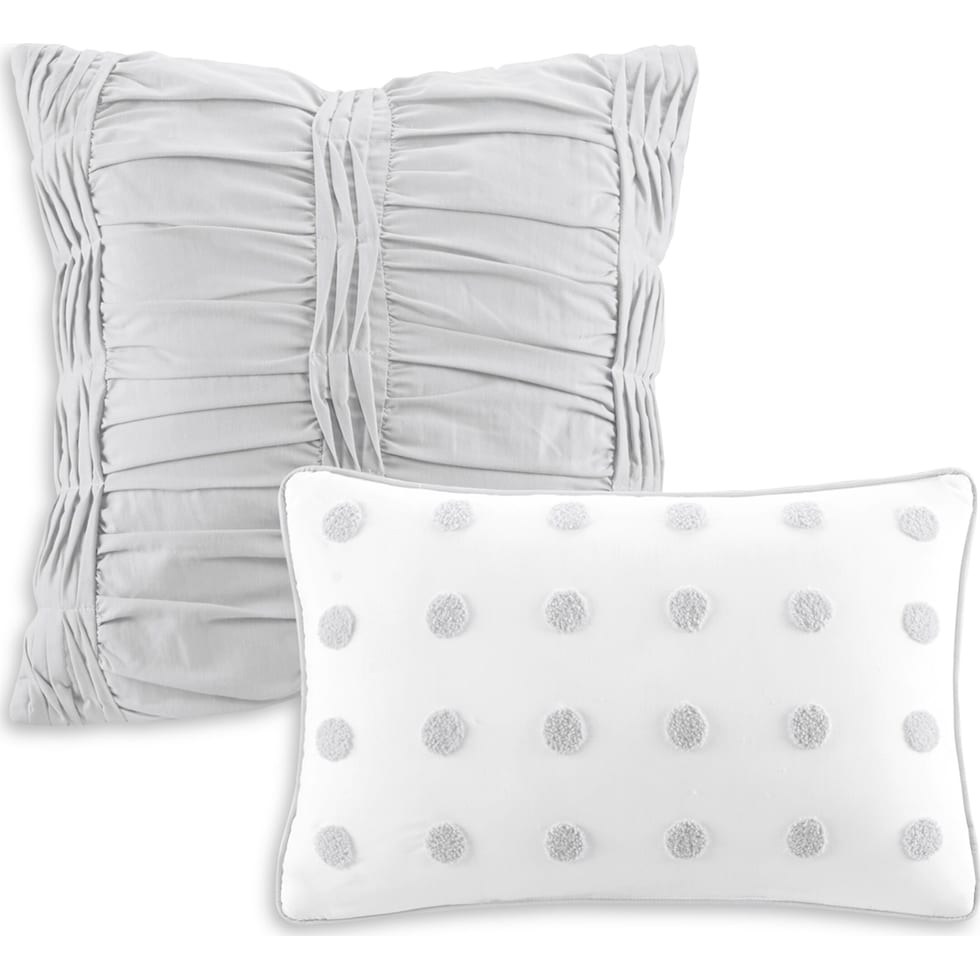 posey gray full queen bedding set   