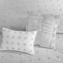 posey gray full queen bedding set   