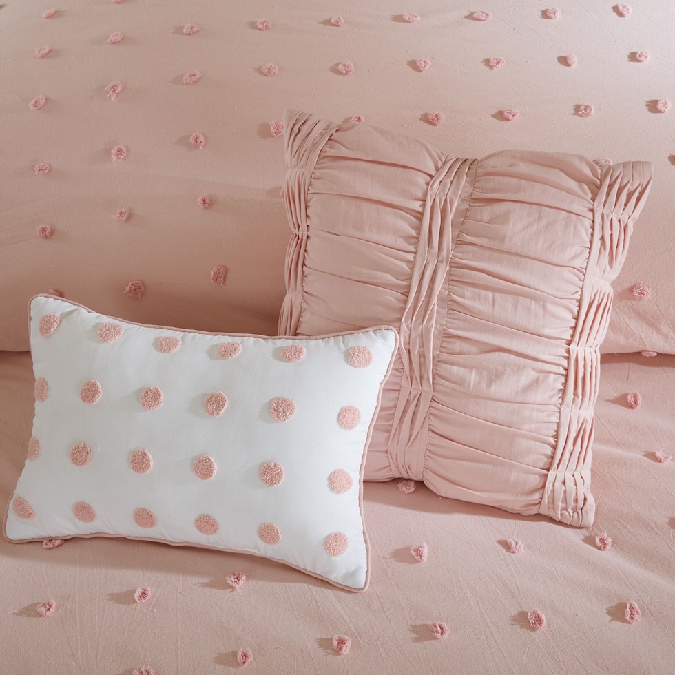 posey pink twin bedding set   