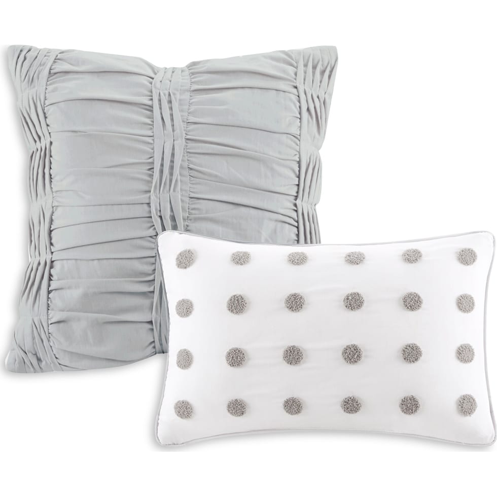 posey white full queen bedding set   