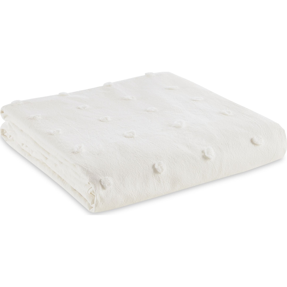 posey white twin bedding set   