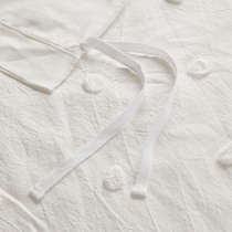 posey white twin bedding set   