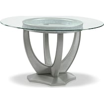 posh silver  pc dining room   