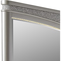 posh silver  pc king bedroom   