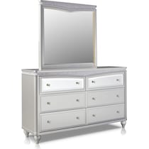 posh silver  pc king bedroom   
