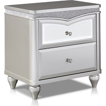 posh silver  pc king bedroom   