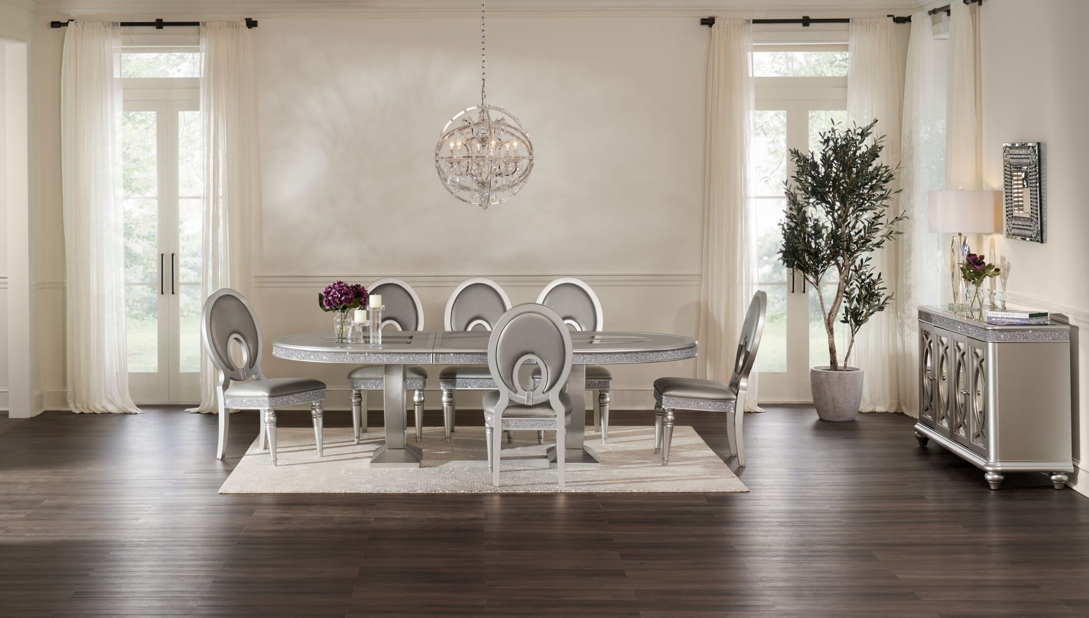 Scs dining table and 6 chairs top