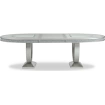 posh silver dining table   
