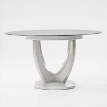 posh silver dining table   