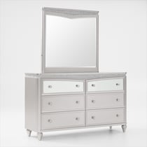 posh silver dresser and mirror web   