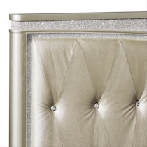 posh silver king bed   