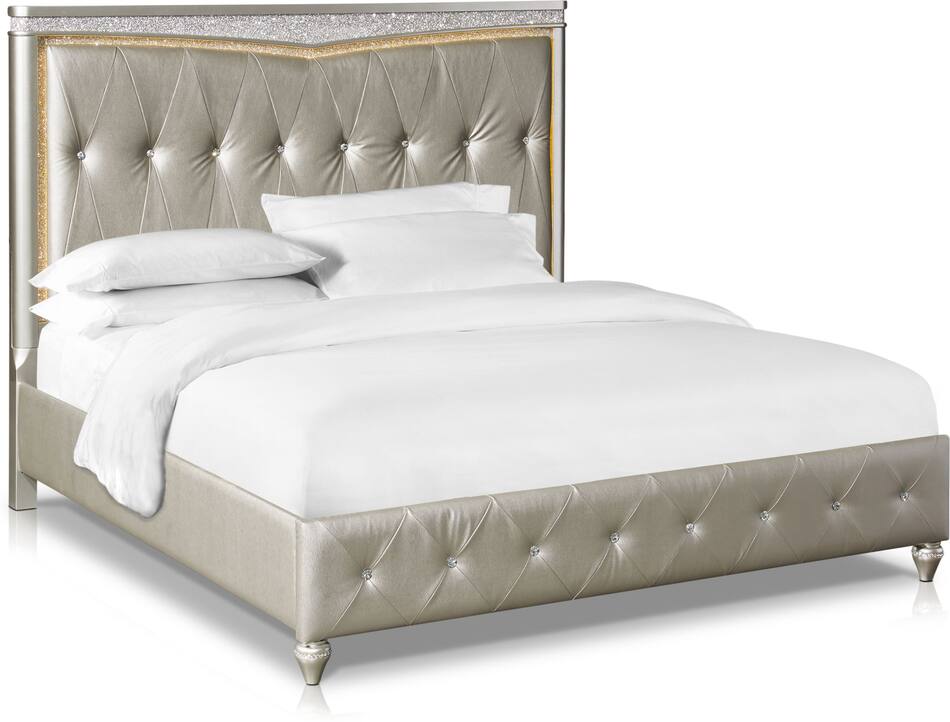 Posh Upholstered Queen Bed Value City Furniture