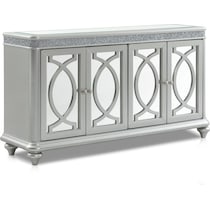 posh silver server   